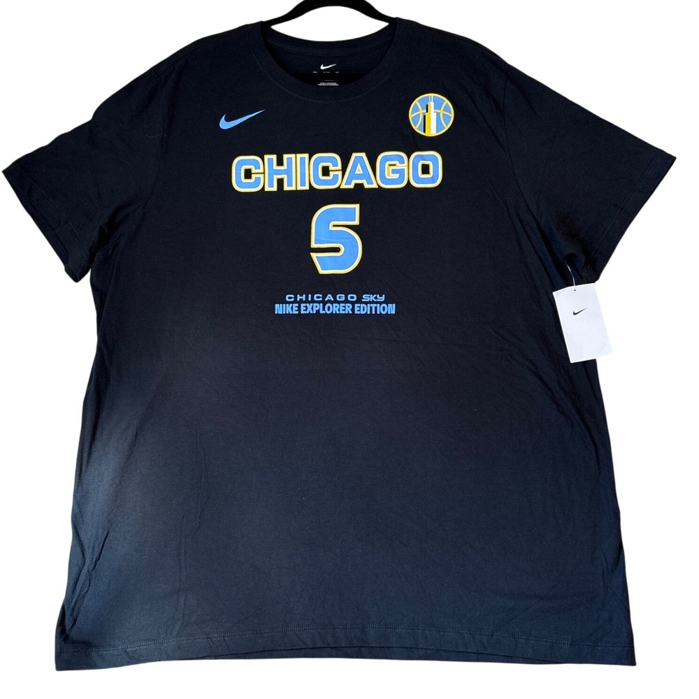Nike Chicago Sky T-Shirt Mens Black Angel Reese Explorer Edition SIZE XXL NWT